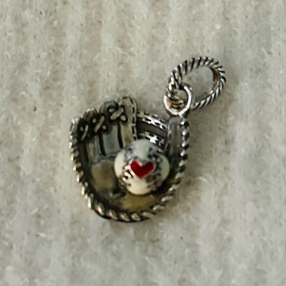 Brighton Silver “Play Ball” Charm